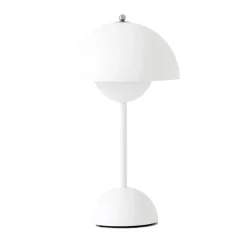 Lámpara de mesa Flowerpot portable VP9, Matt white