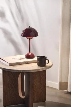 Lámpara de mesa Flowerpot portable VP9, Dark plum