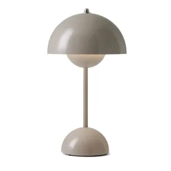 Lámpara de mesa Flowerpot portable VP9, Grey beige