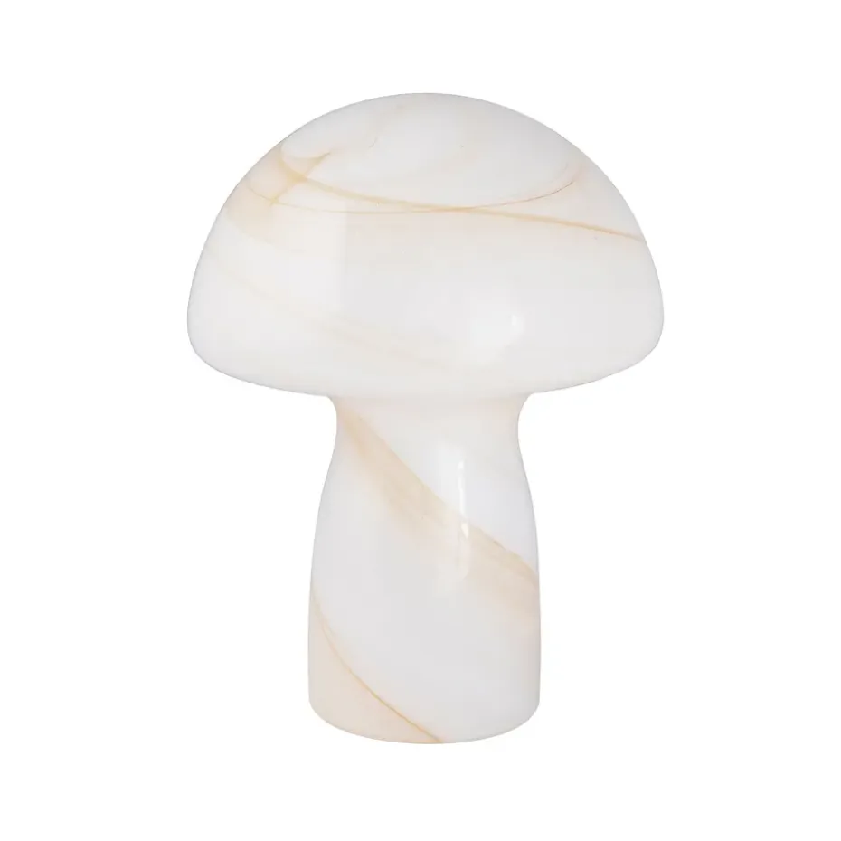 Lámpara de mesa Fungo beige, 20 cm