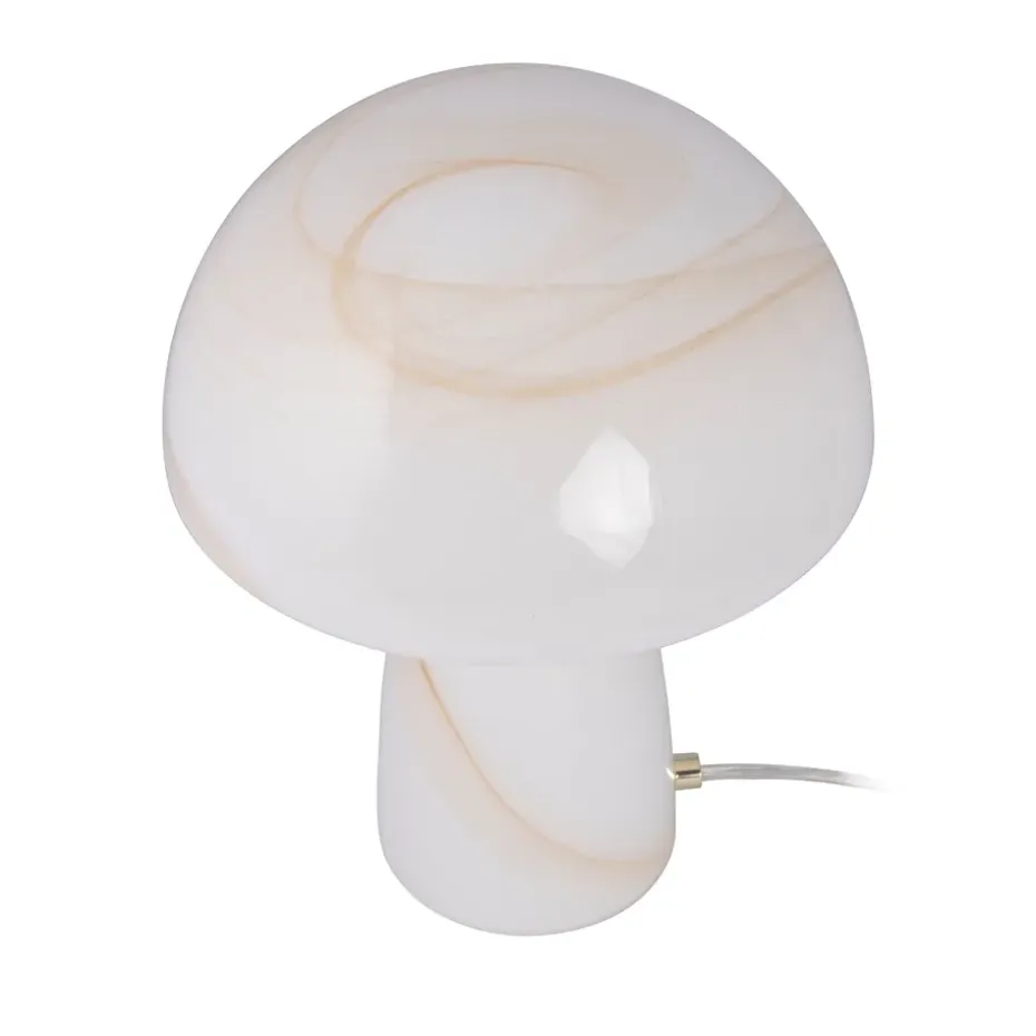 Lámpara de mesa Fungo beige, 30 cm