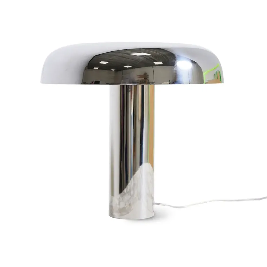 Lámpara de mesa HK Living mushroom, Chrome
