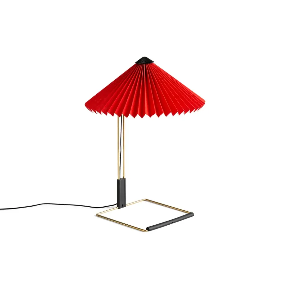 Lámpara de mesa Matin table Ø30 cm, Bright red shade