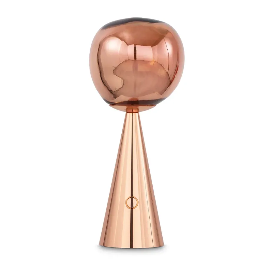 Lámpara de mesa Melt Portable, Cobre
