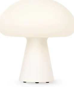 Lámpara de mesa Obello, vidrio pavonado