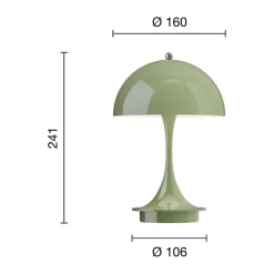 Lámpara de mesa Panthella 160 Portable v3, Green