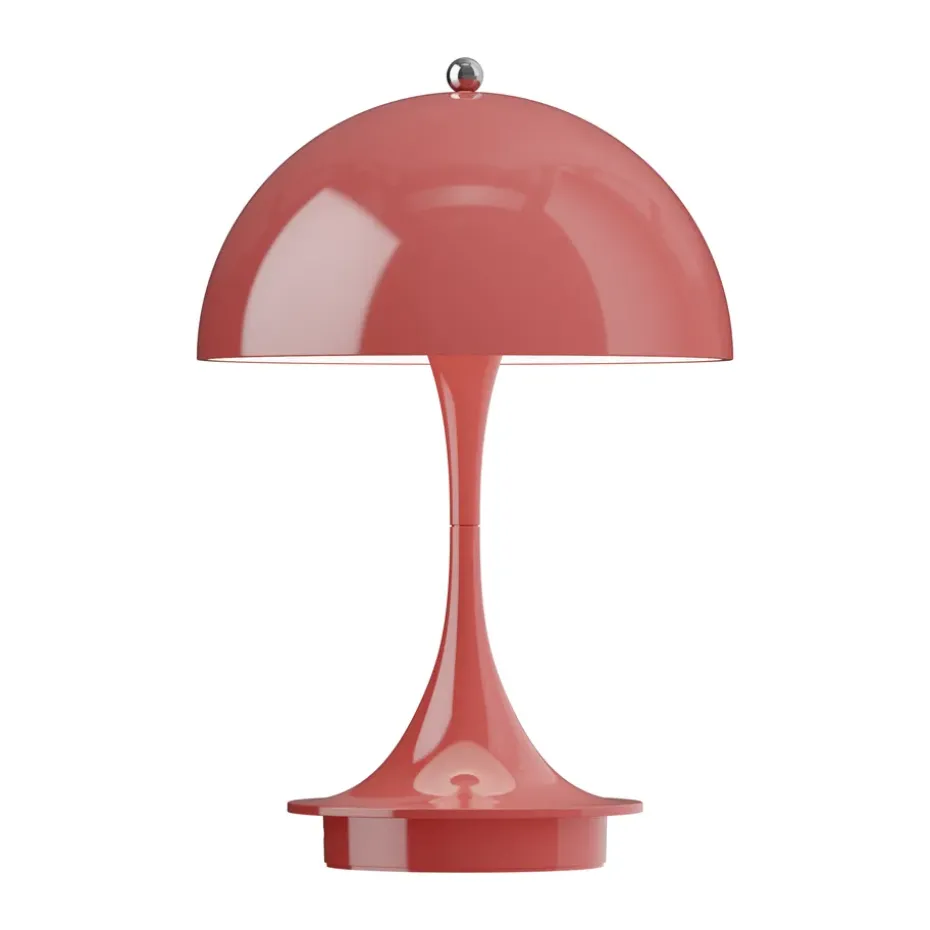 Lámpara de mesa Panthella 160 Portable v3, Opaque coral