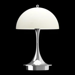 Lámpara de mesa Panthella 160 Portable v3, Chrome opal beige