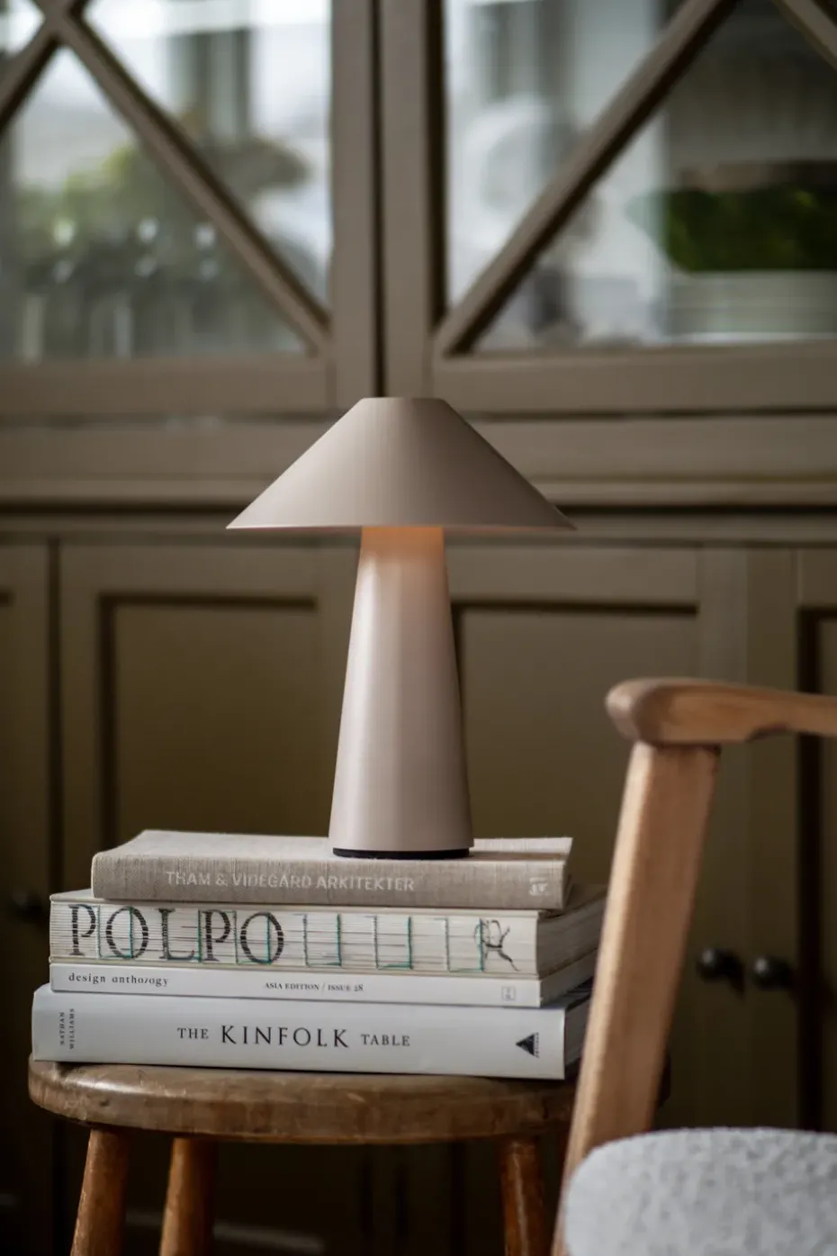 Lámpara de mesa portátil Cannes, Mud