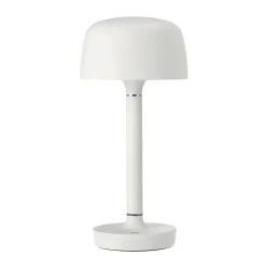 Lámpara de mesa portátil Halo 25,5 cm, White