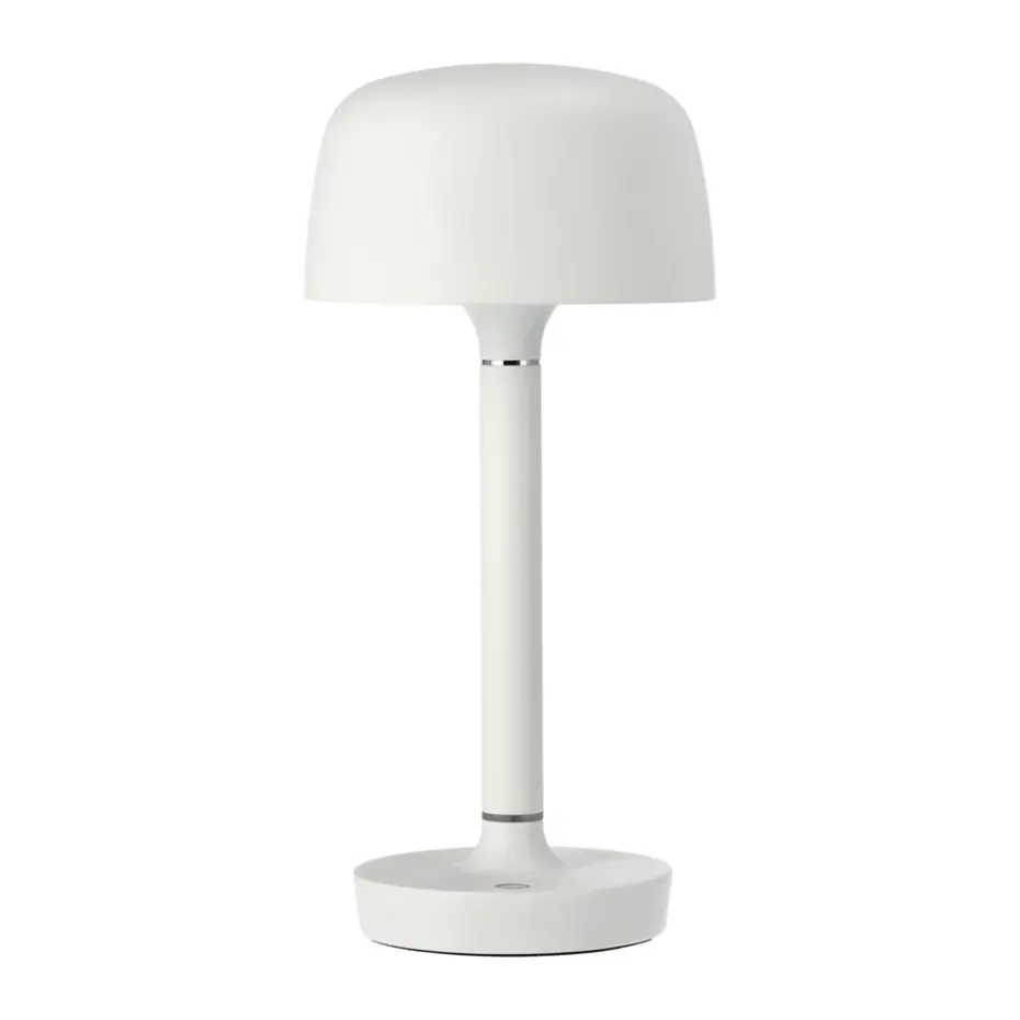 Lámpara de mesa portátil Halo 25,5 cm, White