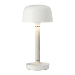 Lámpara de mesa portátil Halo 25,5 cm, White
