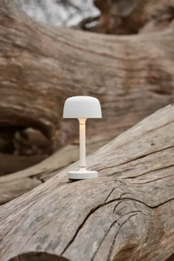 Lámpara de mesa portátil Halo 25,5 cm, White