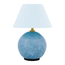 Lámpara de mesa portátil Iris 16, Azul paloma