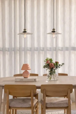 Lámpara de mesa portátil Iris 16, Blush