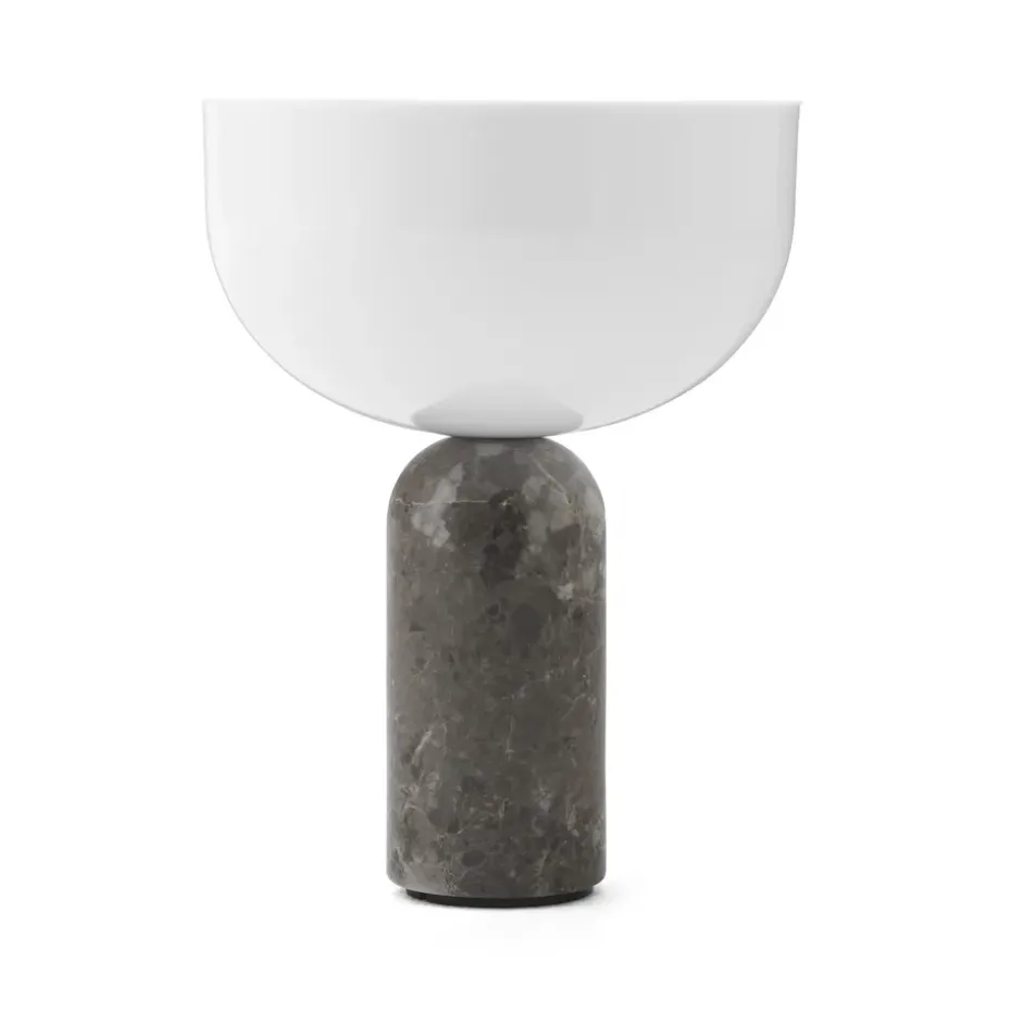 Lámpara de mesa portátil Kizu, Gris du marais