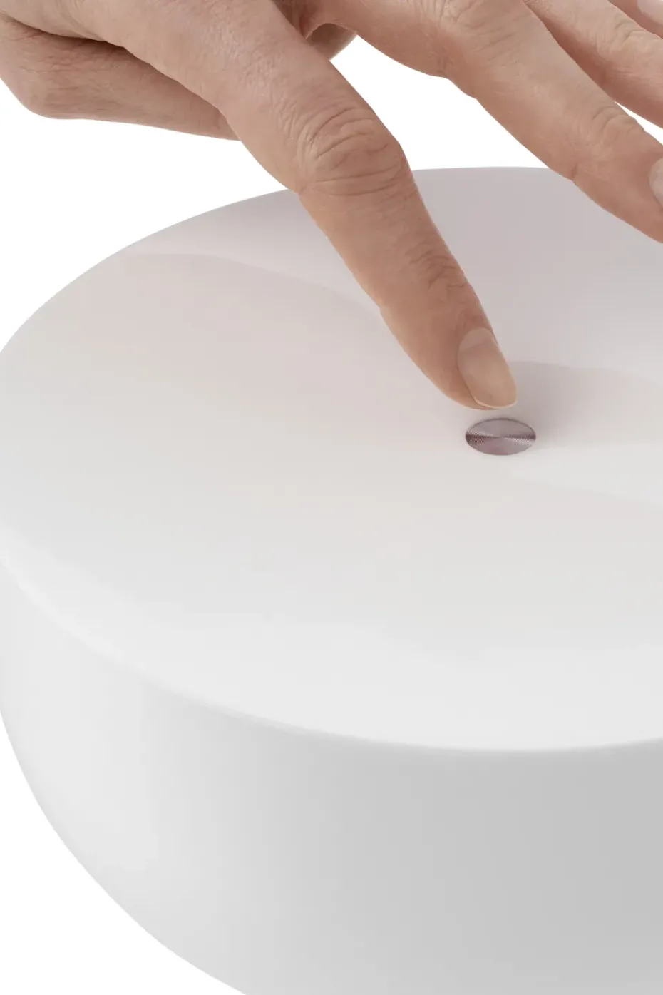 Lámpara de mesa portátil Kizu, Gris du marais