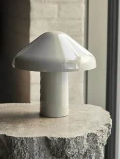 Lámpara de mesa portátil Pao, Cream white