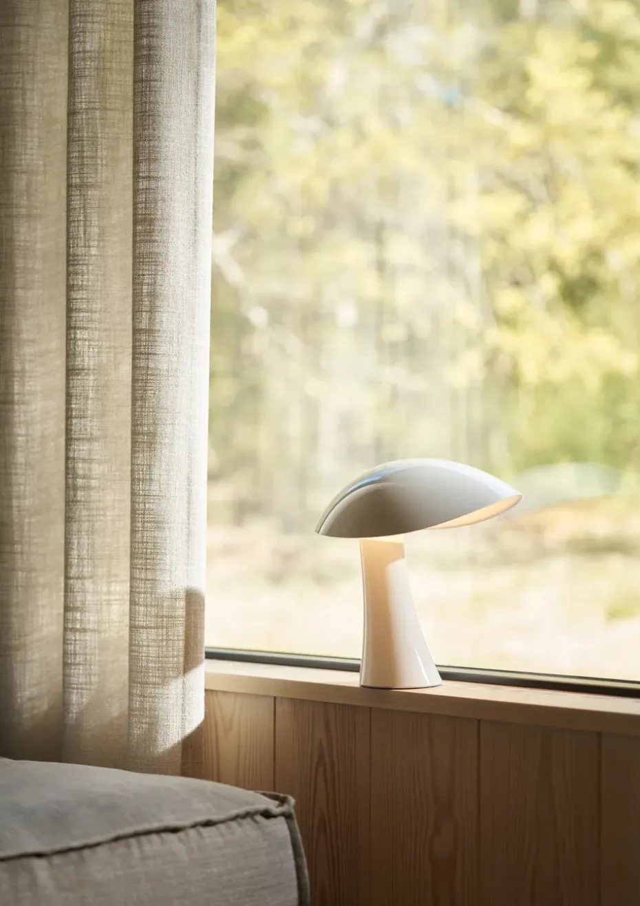 Lámpara de mesa portátil Rumee 220 , Cloud White