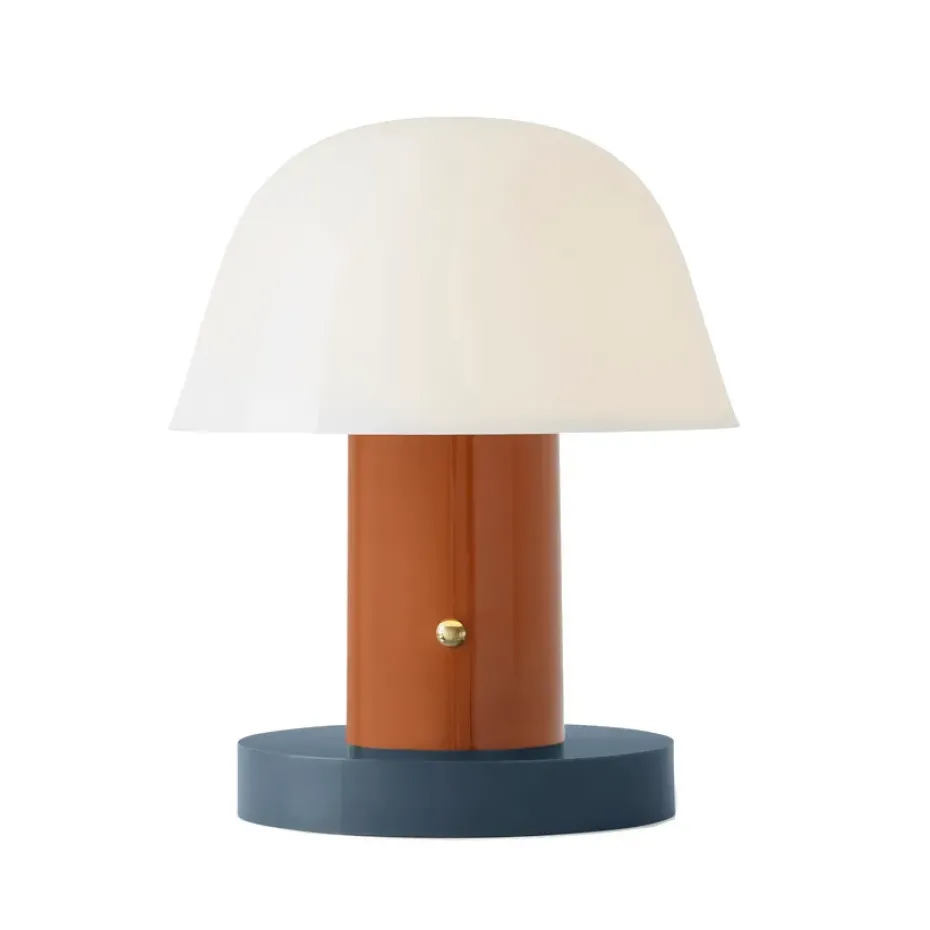 Lámpara de mesa Setago JH27, Rust-thunder