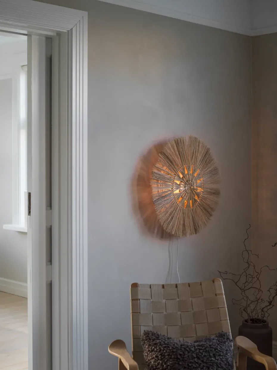 Lámpara de pared Amara natural, Ø60 cm