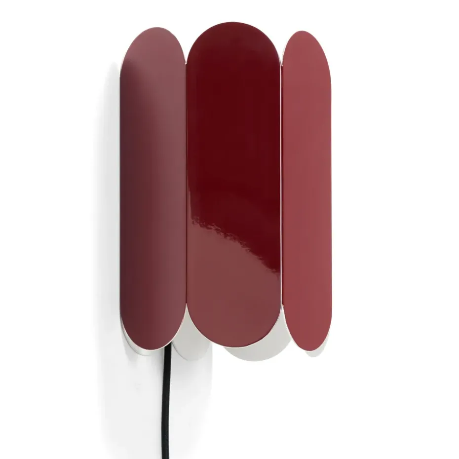 Lámpara de pared Arcs wall switch , Auburn red