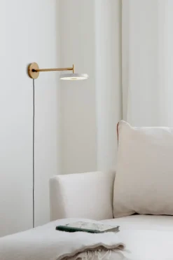 Lámpara de pared Asteria Wall long, Pearl white
