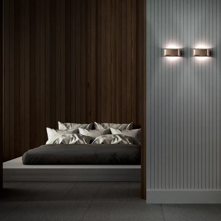 Lámpara de pared Aura W1, Rose gold