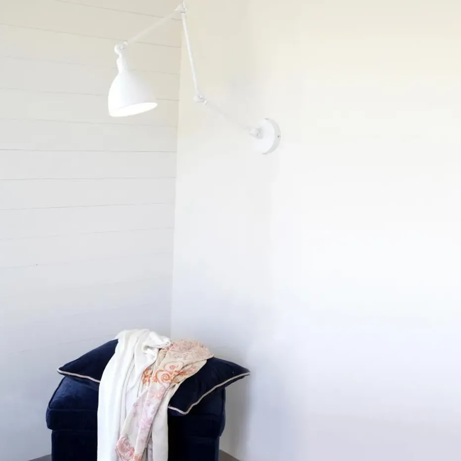 Lámpara de pared Bazar, Blanco arena