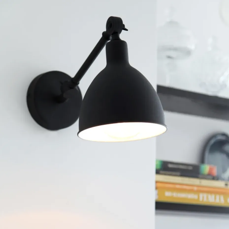 Lámpara de pared Bazar mini, Negro arena