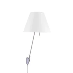 Lámpara de pared Costanzina D13 a.pi, Blanco, on-off switch