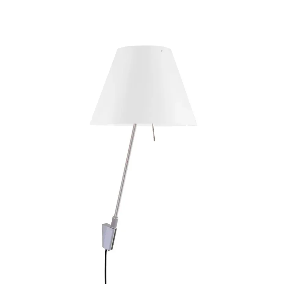 Lámpara de pared Costanzina D13 a.pi, Blanco, on-off switch