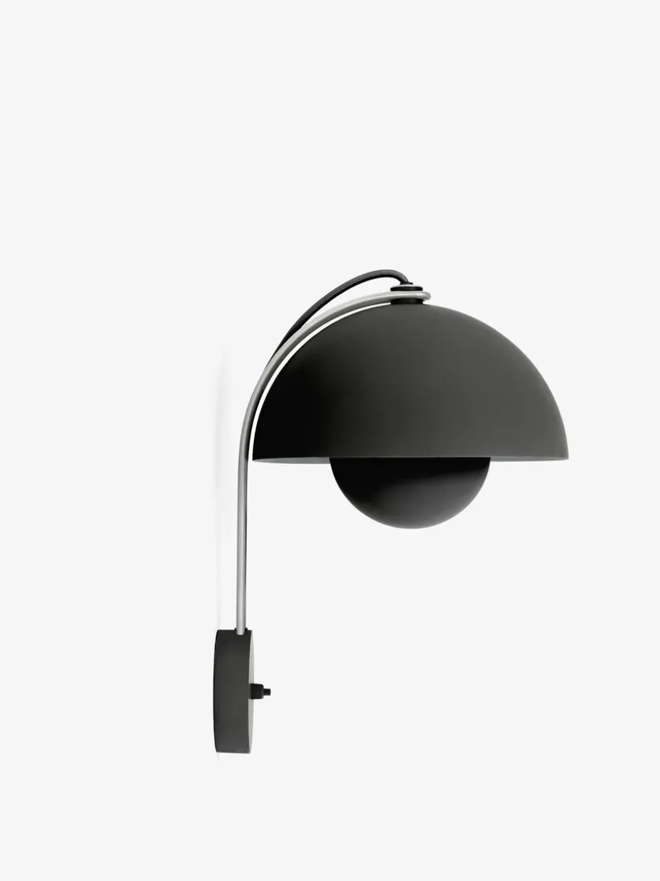 Lámpara de pared Flowerpot VP8, Matt black
