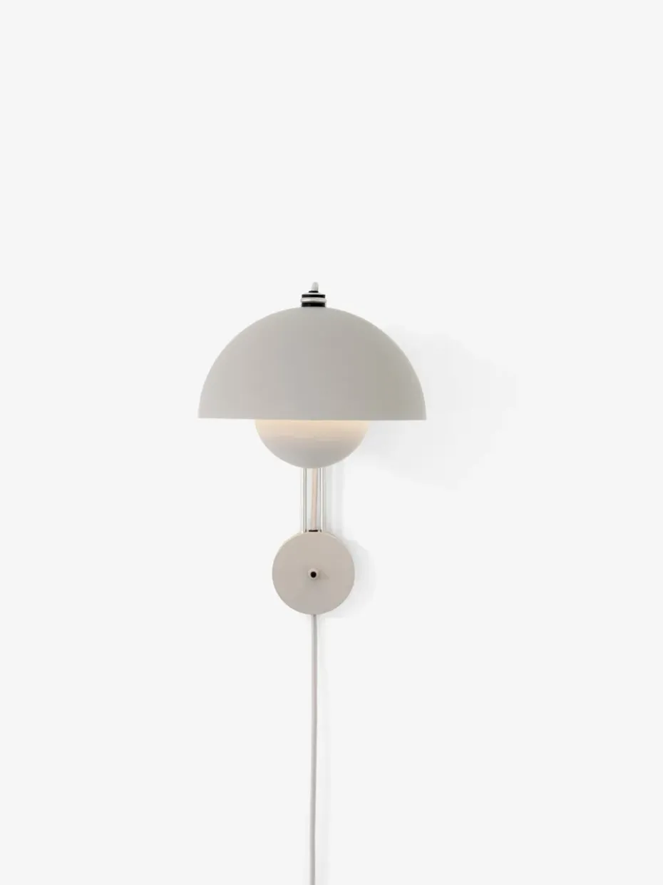 Lámpara de pared Flowerpot VP8, Matt light grey