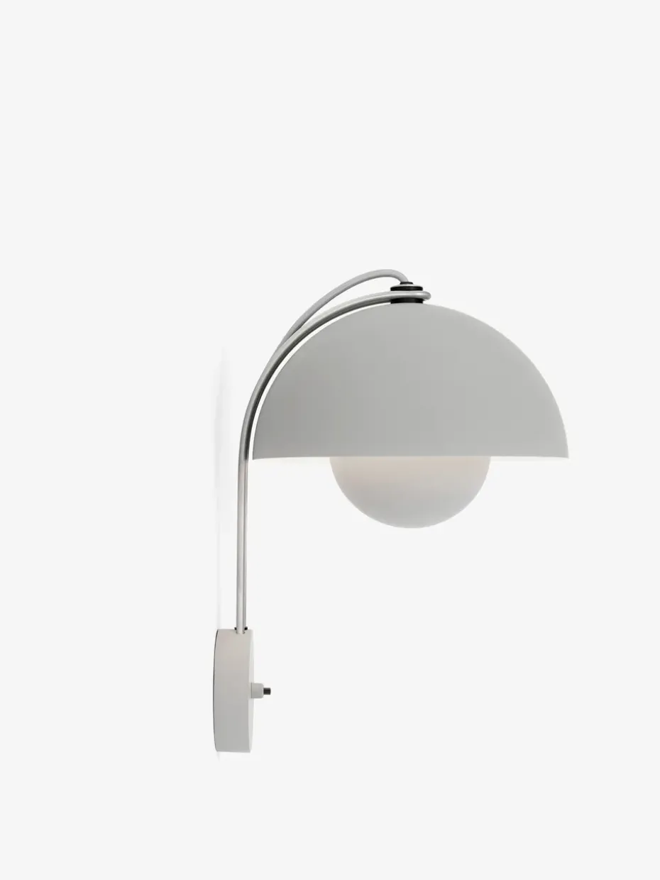 Lámpara de pared Flowerpot VP8, Matt light grey