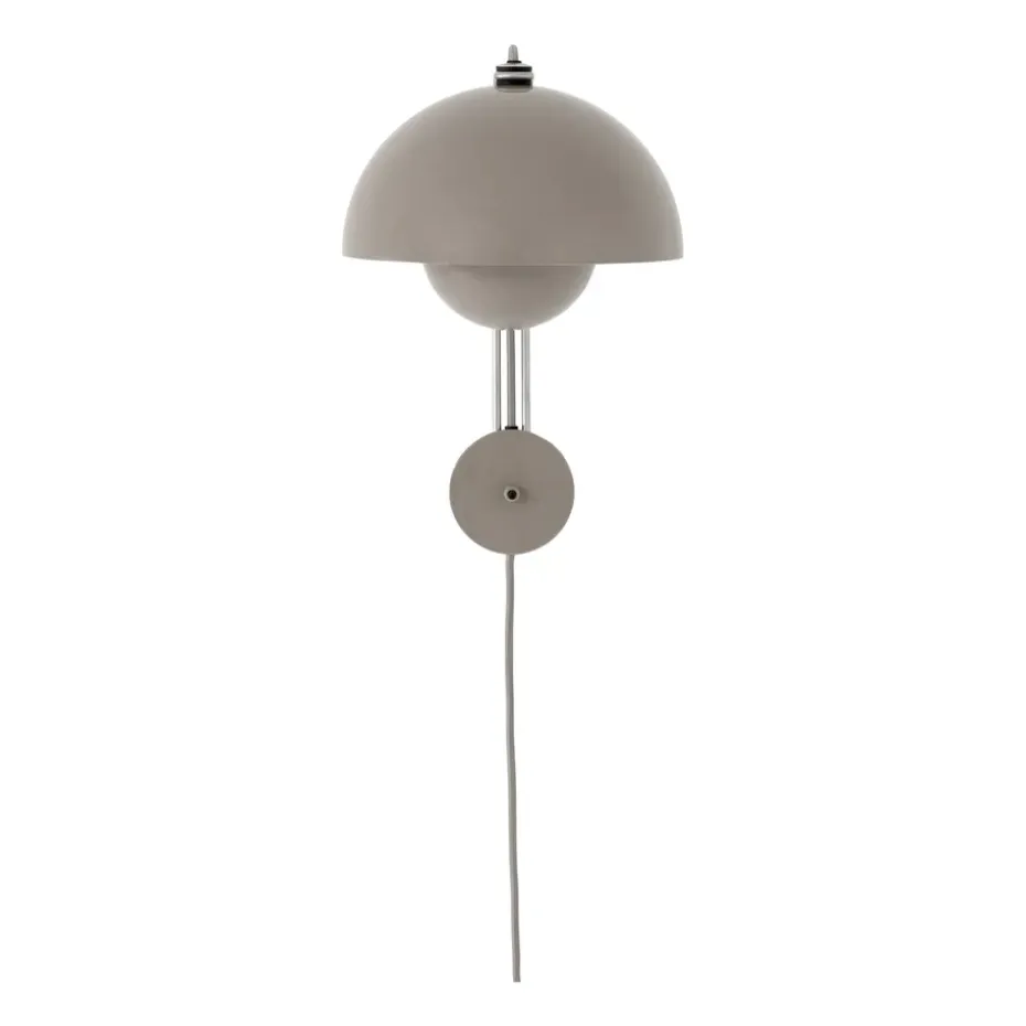 Lámpara de pared Flowerpot VP8, Grey beige