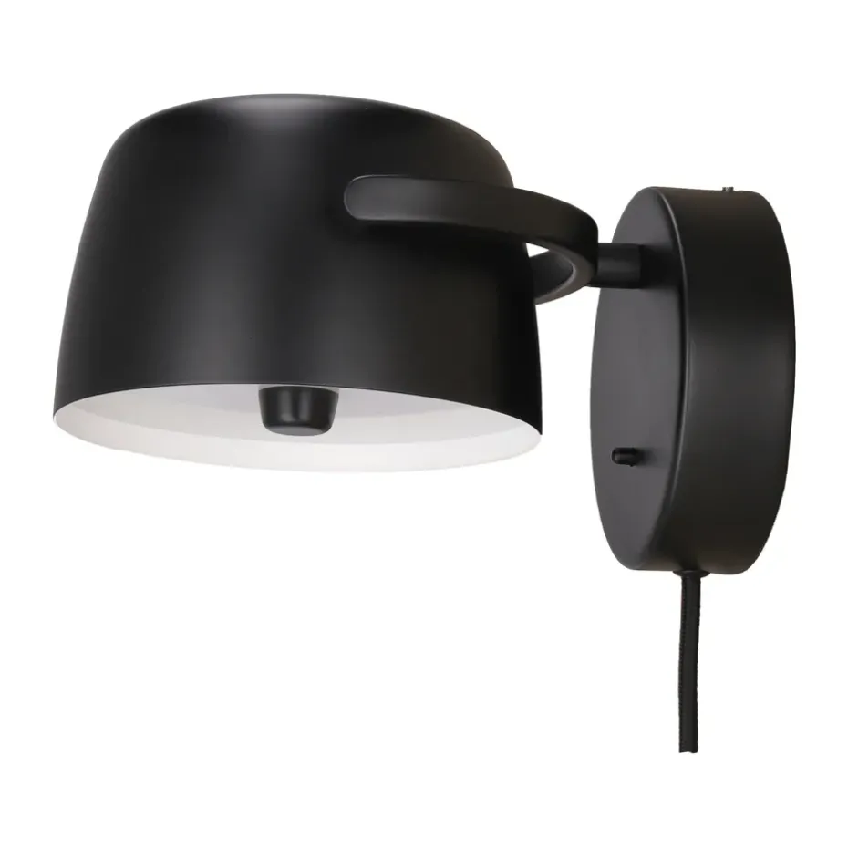 Lámpara de pared Halo Ø16 cm, Black