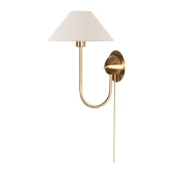 Lámpara de pared Iris, Crema