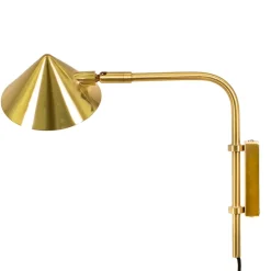 Lámpara de pared Kelly brazo corto, Dorado