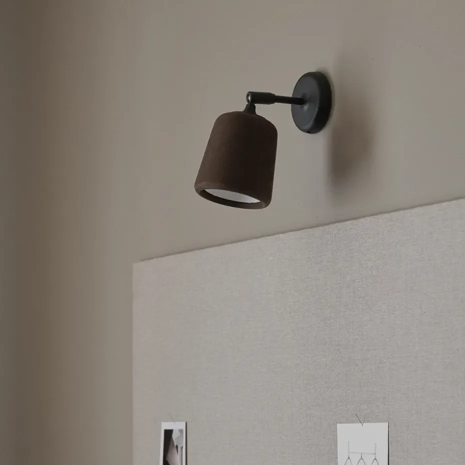 Lámpara de pared Material, Smoked oak