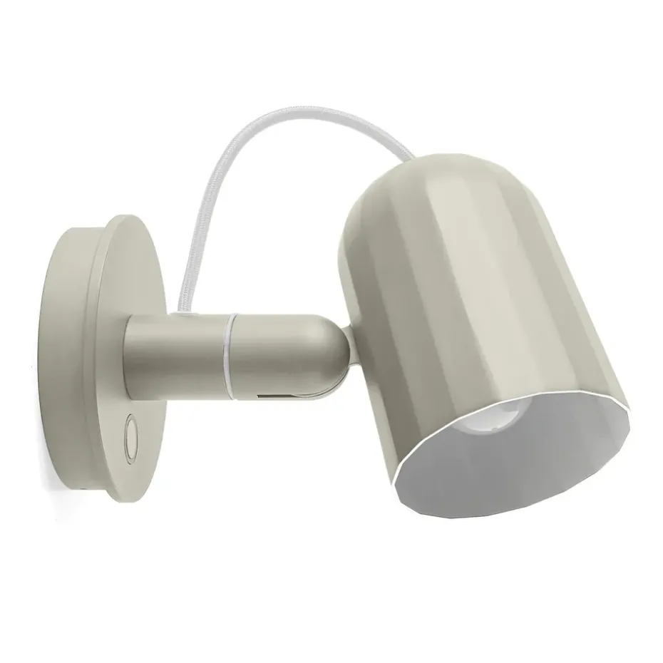 Lámpara de pared Noc wall button, Off white