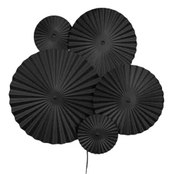Lámpara de pared Omega, negro
