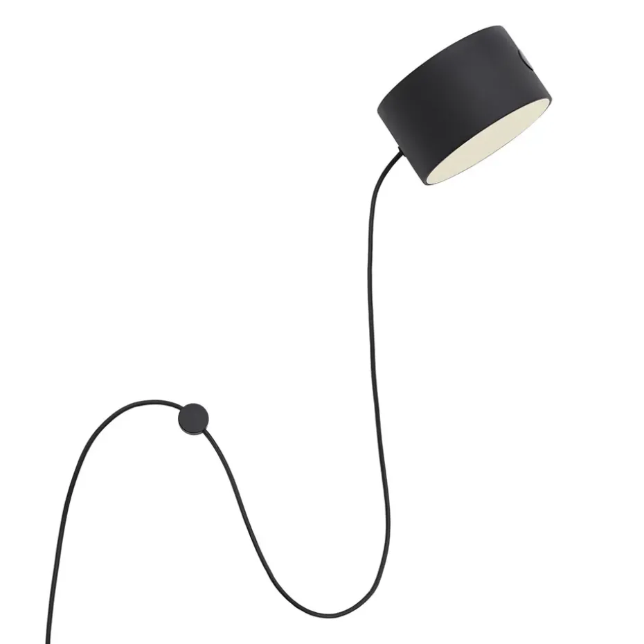 Lámpara de pared Post, Negro