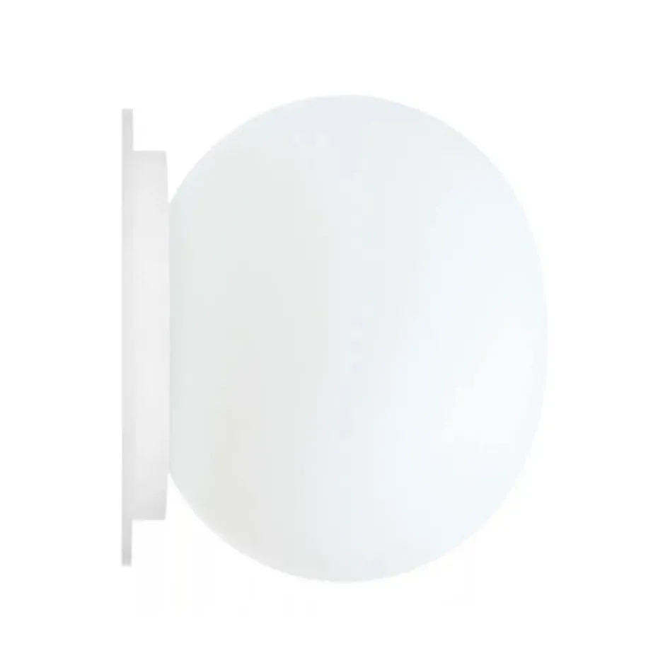 Lámpara de pared y techo Mini Glo-Ball CW de montaje en espejo, Blanco