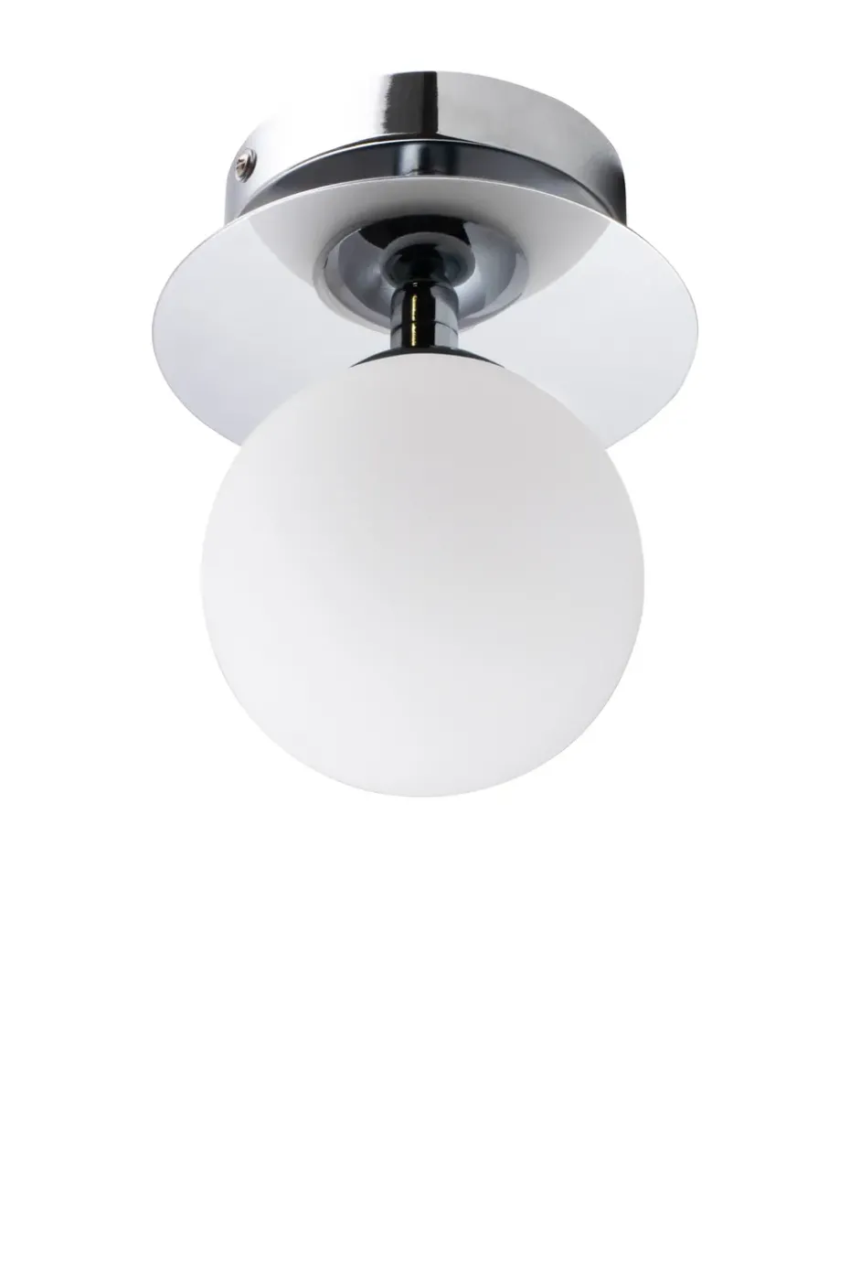 Lámpara de pared/plafón Art Deco IP44, Cromo-blanco