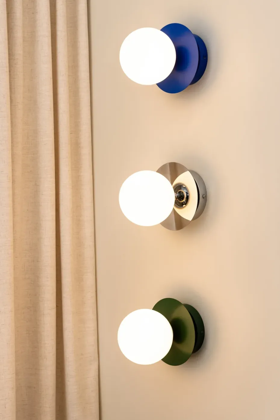 Lámpara de pared/plafón Art Deco IP44, Cromo-blanco