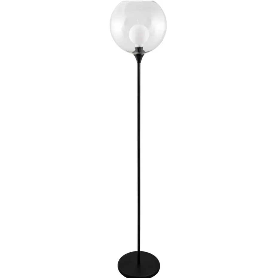 Lámpara de pie Bowl, negro