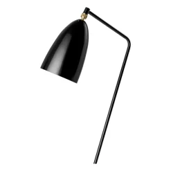 Lámpara de pie brillante Grasshopper, Negro