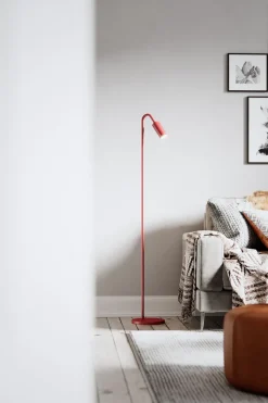 Lámpara de pie Curve 146 cm, Granate
