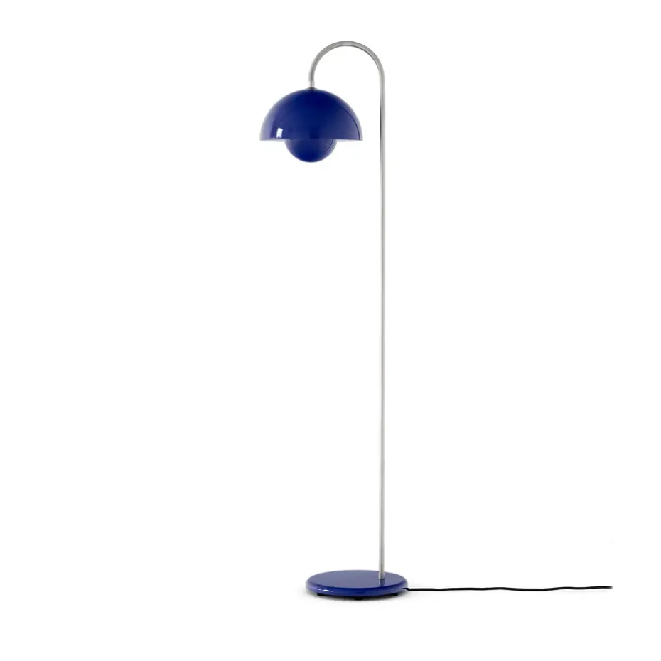 Lámpara de pie Flowerpot VP12, Cobalt blue